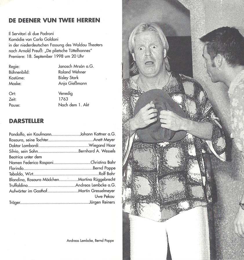 DEENER VUN TWEE HERREN